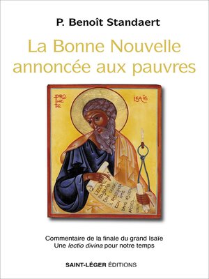 cover image of La bonne nouvelle annoncée aux pauvres